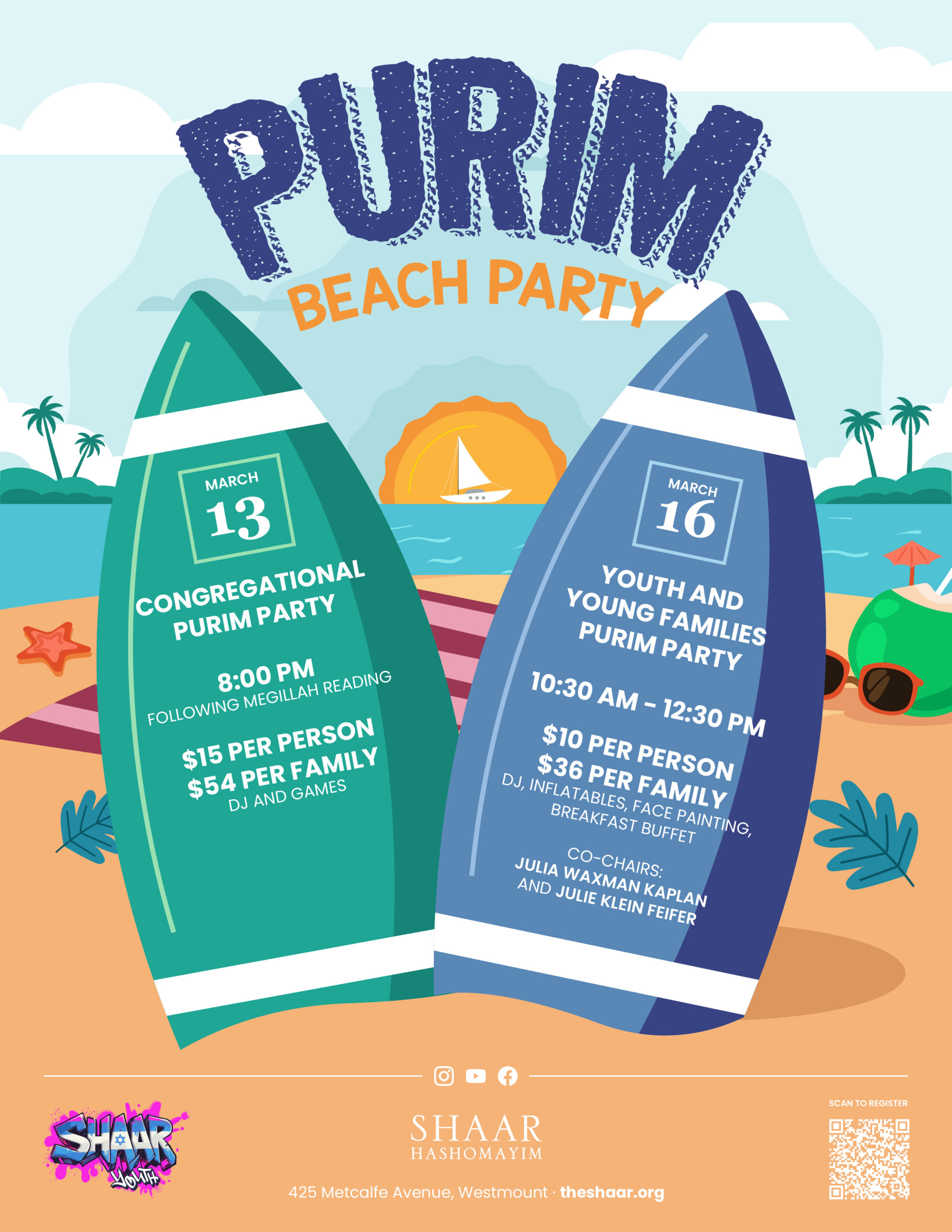Purim Beach Party